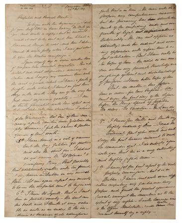 Lot #181 Daniel O'Connell Autograph Letter Signed - Image 1