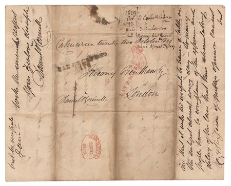 Lot #181 Daniel O'Connell Autograph Letter Signed - Image 2