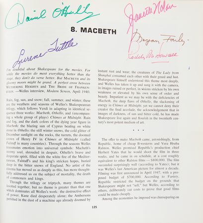 Lot #821 Orson Welles and Associates Signed Book - Image 3