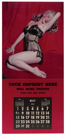 Lot #781 Marilyn Monroe 1955 'The Lure of Lace' Calendar - Image 2