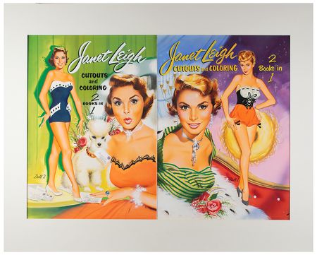 Lot #768 Janet Leigh Original Coloring Book Artwork - Image 1