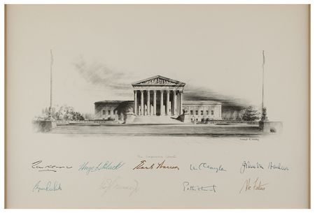 Lot #310 Warren Court Signed Engraving - Image 2