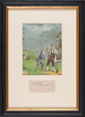 Lot #236 William Franklin Signature - Image 1