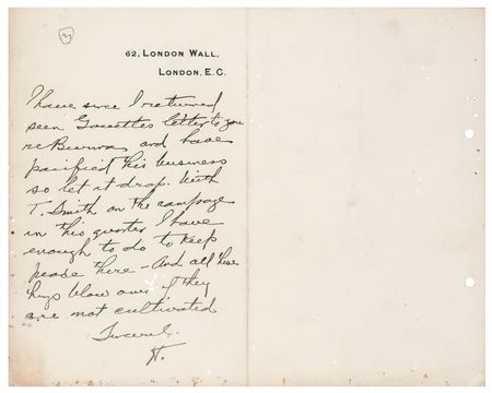 Lot #89 Herbert Hoover: Hoover hopes to handle a mining dispute: 