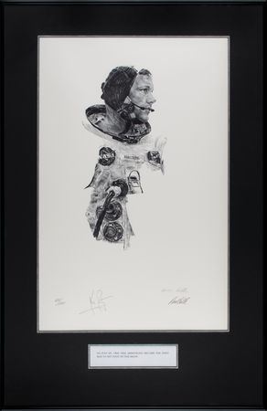 Lot #387 Neil Armstrong Signed Lithograph - Image 1