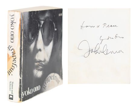 Lot #556 Beatles: Lennon and Ono Signed Book - Image 1