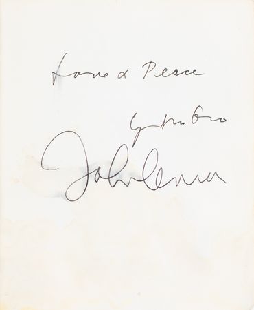 Lot #556 Beatles: Lennon and Ono Signed Book - Image 2