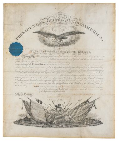 Lot #28 Abraham Lincoln Document Signed as President - Image 1