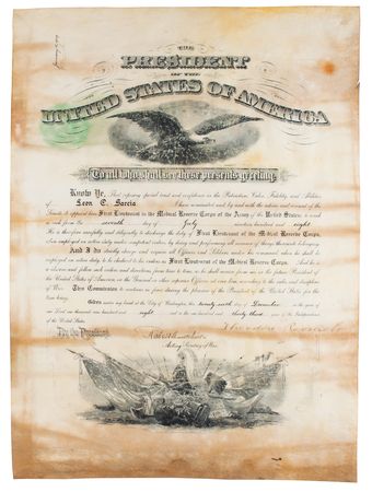 Lot #118 Theodore Roosevelt Document Signed as President - Image 1