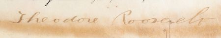 Lot #118 Theodore Roosevelt Document Signed as President - Image 2