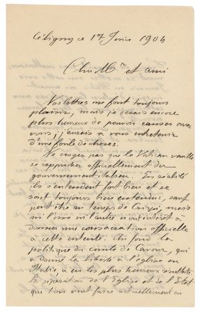 Lot #175 Vilfredo Pareto Autograph Letter Signed - Image 1