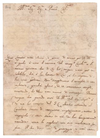 Lot #167 Giovanni Battista Morgagni Autograph Letter Signed - Image 1