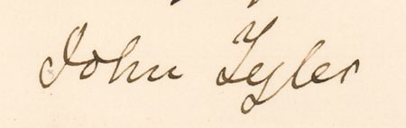 Lot #21 John Tyler: President Tyler praises 