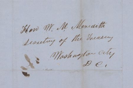 Lot #31 Andrew Johnson: Handwritten letter from Andrew Johnson to the Treasury Secretary, asking for an accounting of the 