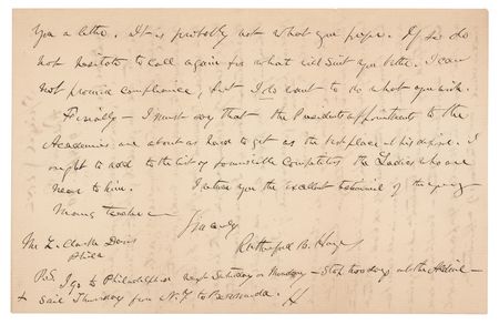 Lot #32 Rutherford B. Hayes: 