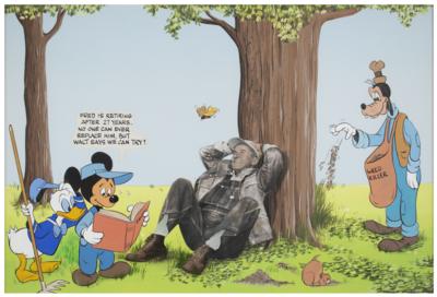 Lot #8038 Walt and Roy Disney Signed Retirement Card, with Over 230 Walt Disney Studios Employees - Image 3