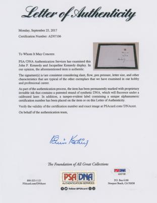 Lot #8008 John and Jacqueline Kennedy Signed 1963 Christmas Card - Image 3