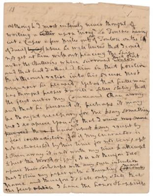 Lot #8003 Horatio Nelson Autograph Letter Draft