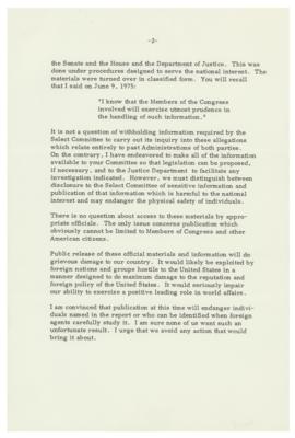 Lot #8013 Gerald Ford Typed Letter Signed as President on Political Assassinations - Image 2
