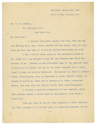 Lot #8026 Nikola Tesla Typed Letter Signed