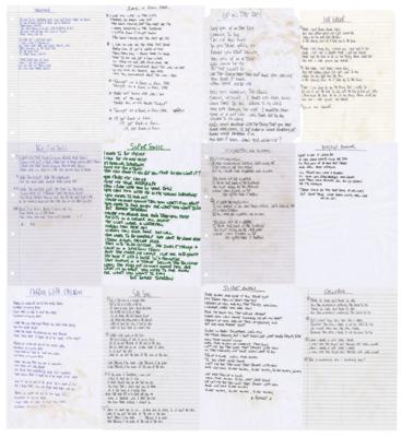 Lot #8051 Oasis: Noel Gallagher Handwritten Lyrics for Definitely Maybe - Image 1