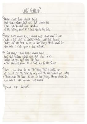 Lot #8051 Oasis: Noel Gallagher Handwritten Lyrics for Definitely Maybe - Image 4