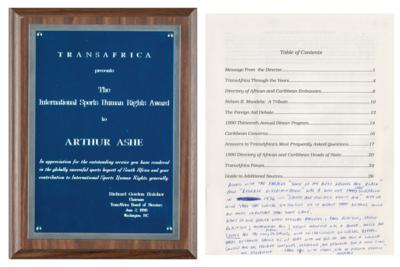Lot #8045 Arthur Ashe Archive - Image 12