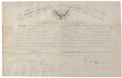Lot #8005 George A. Custer Document Signed - Image 1