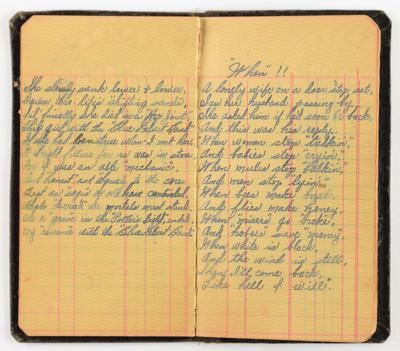 Lot #8043 Bonnie Parker's Handwritten Poem Book - Image 10