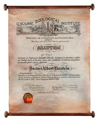 Lot #8020 Albert Einstein's 1930 O'Rourke