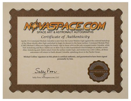 Lot #463 Michael Collins Signed Photograph - Image 2