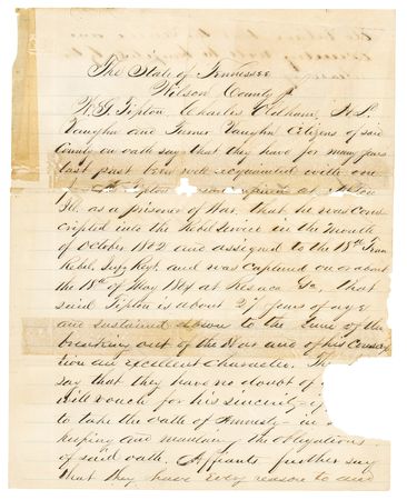 Lot #33 Abraham Lincoln Autograph Endorsement Signed as President - Image 2