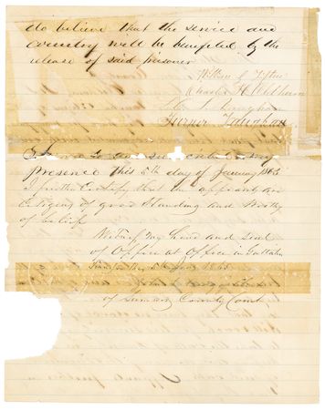 Lot #33 Abraham Lincoln Autograph Endorsement Signed as President - Image 3