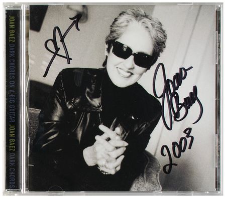 Lot #687 Joan Baez Signed CD - Image 1