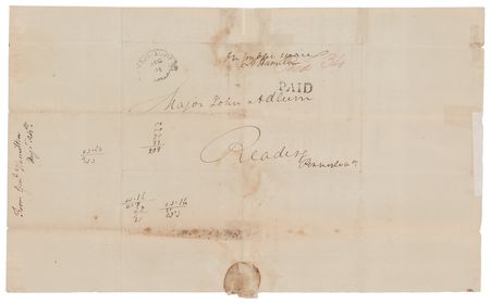 Lot #151 Alexander Hamilton Letter Signed with Free Frank - Image 3