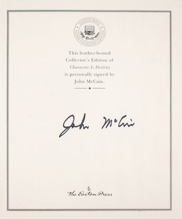 Lot #315 John McCain Signed Book - Image 2