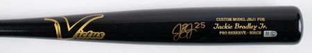 Lot #905 Jackie Bradley, Jr. Signed Baseball Bat - Image 3