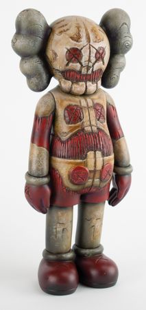 Lot #511 KAWS-Platform Companion Doll Hand-Painted by valleyDweller - Image 1