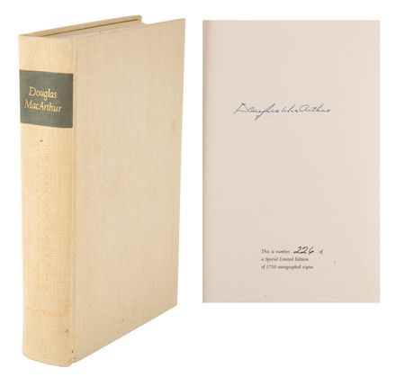 Lot #416 Douglas MacArthur Signed Book - Image 1