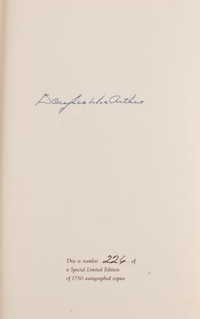 Lot #416 Douglas MacArthur Signed Book - Image 2