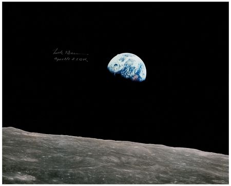 Lot #460 Frank Borman Signed Oversized Photograph - Image 1