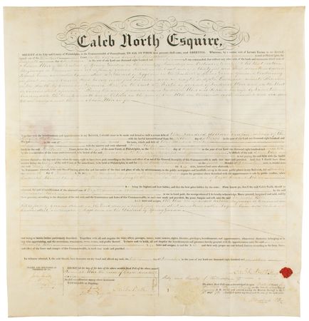 Lot #418 Timothy Matlack Document Signed - Image 1
