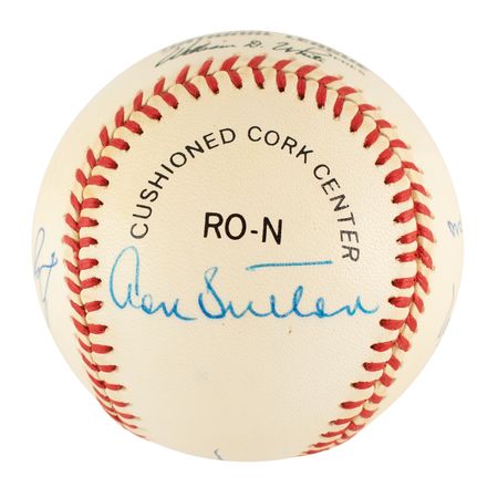 Lot #891 Baseball Hall of Fame Pitchers (6) Signed Baseball - Image 2