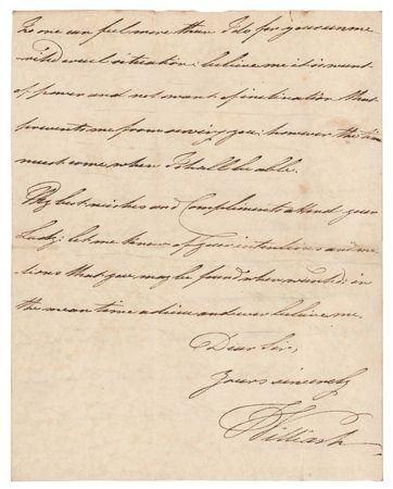 Lot #302 King William IV Autograph Letter Signed - Image 2