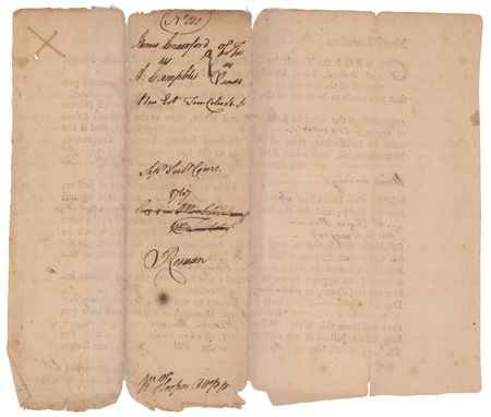 Lot #147 William Hooper Document Signed - Image 1