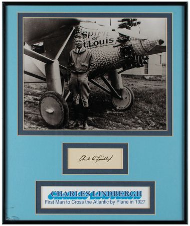 Lot #445 Charles Lindbergh Signature - Image 1