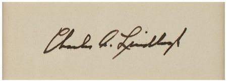 Lot #445 Charles Lindbergh Signature - Image 2
