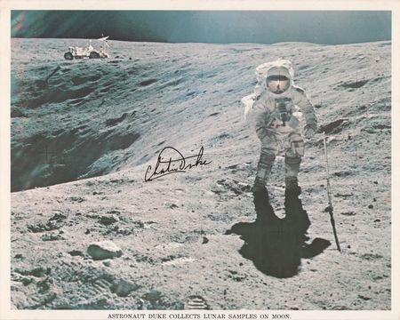 Lot #466 Charlie Duke Signed Photograph - Image 1