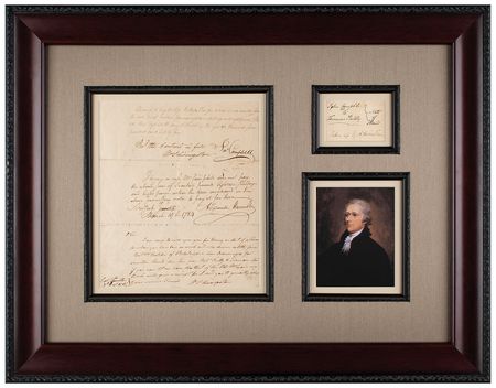 Lot #150 Alexander Hamilton Autograph Document Signed - Image 1