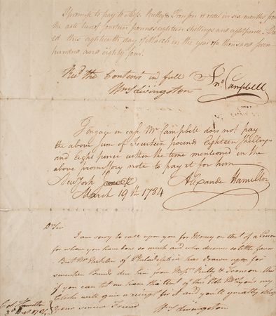 Lot #150 Alexander Hamilton Autograph Document Signed - Image 2
